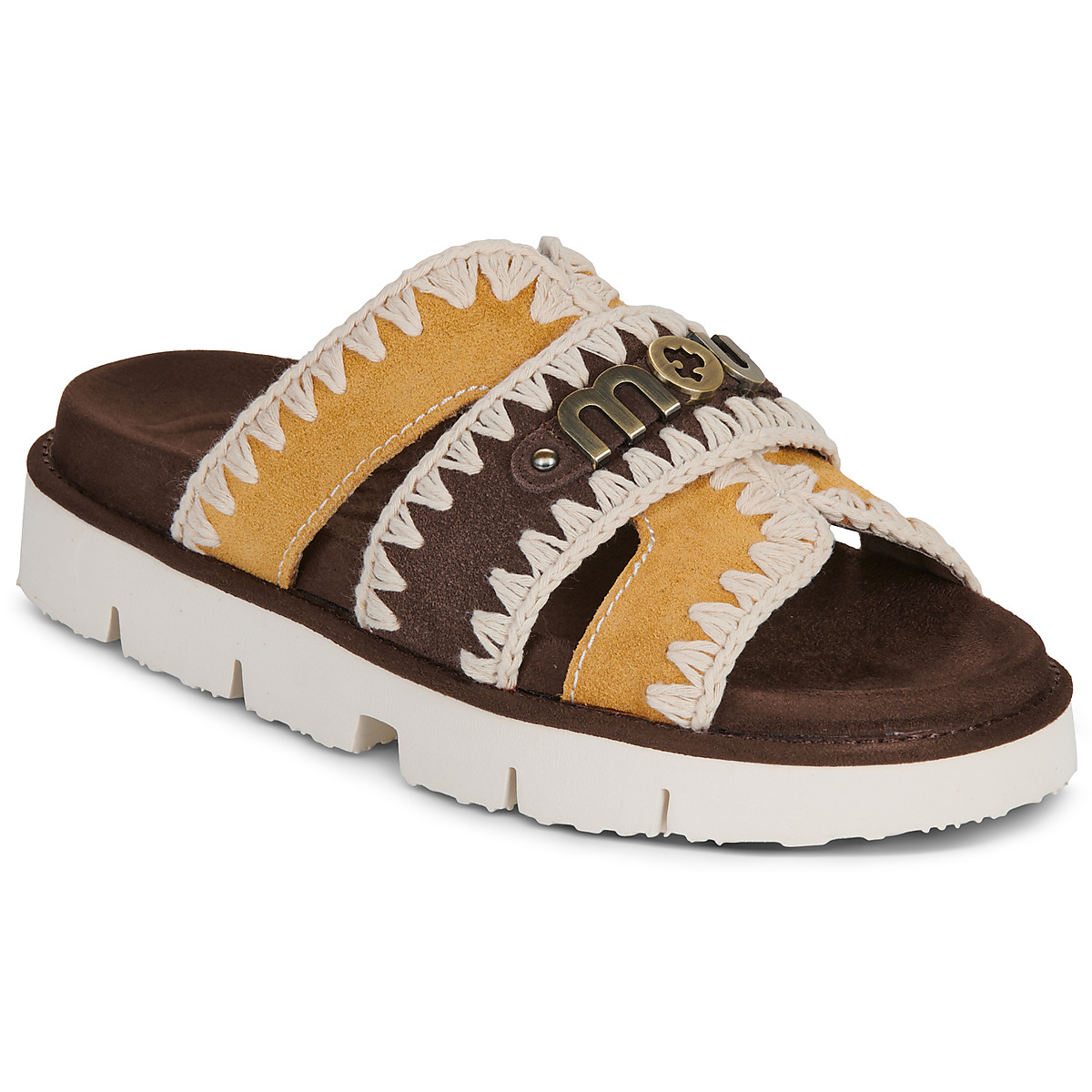 Mou - BIO SANDAL BICOLOR METAL LOG - Multicolour