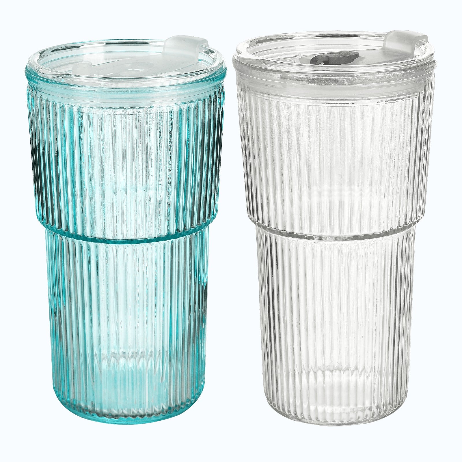 Trinkgefäß-Set Riffle Klar, 2 -tlg.