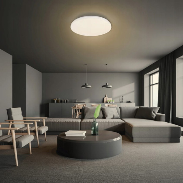 Erik LED D37 plafon IP44/24W/4000K biały