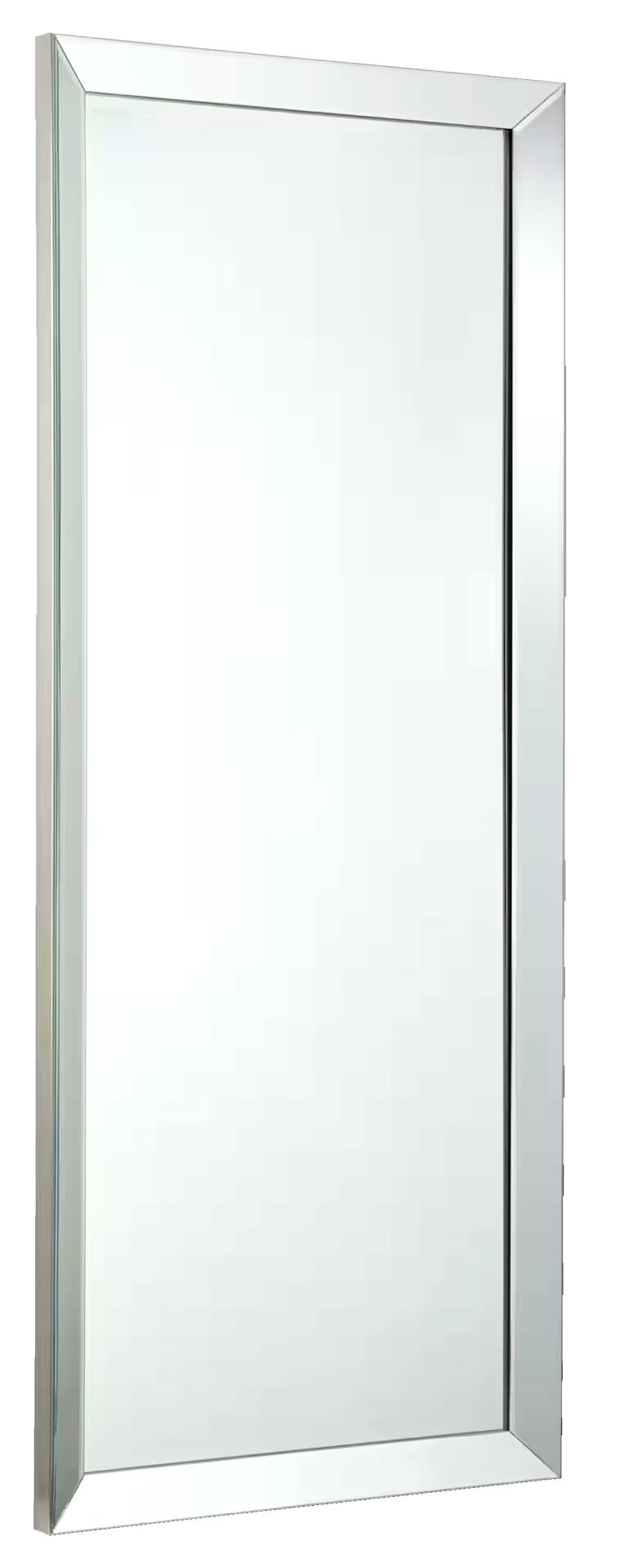 CANVAS Lamont Rectangular Beveled Wall Mirror, Silver, 58 x 24-in