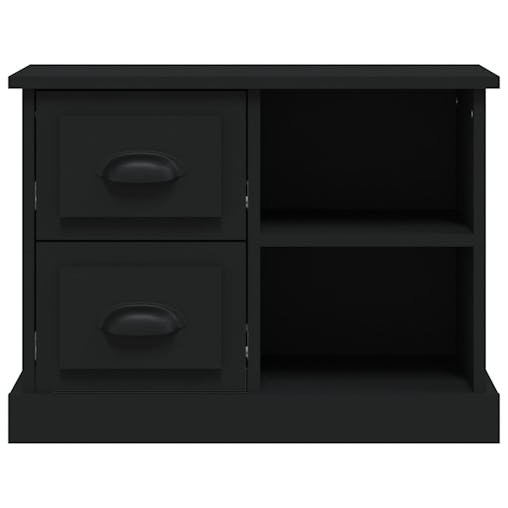 NNEVL Bedside Cabinet Black 60x35.5x45 cm