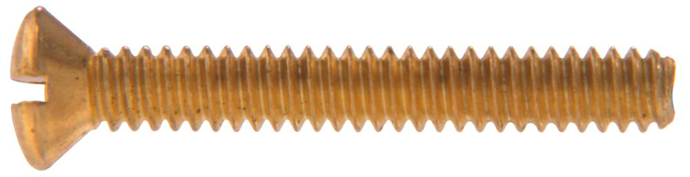 Hillman Oval Head Slotted Machine Screws, Brass, Assorted Sizes