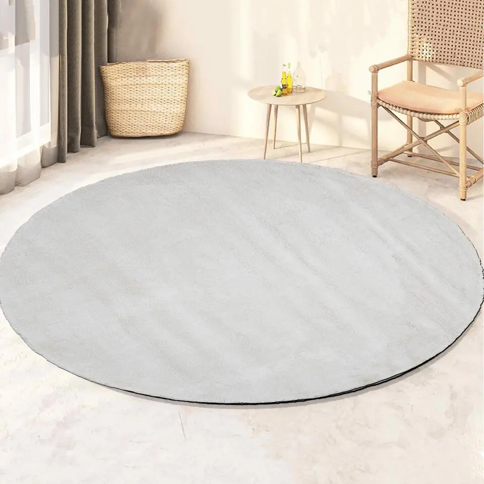 Dutch Lifestyle - Viscose - Vloerkleed - 115cm rond - Beige