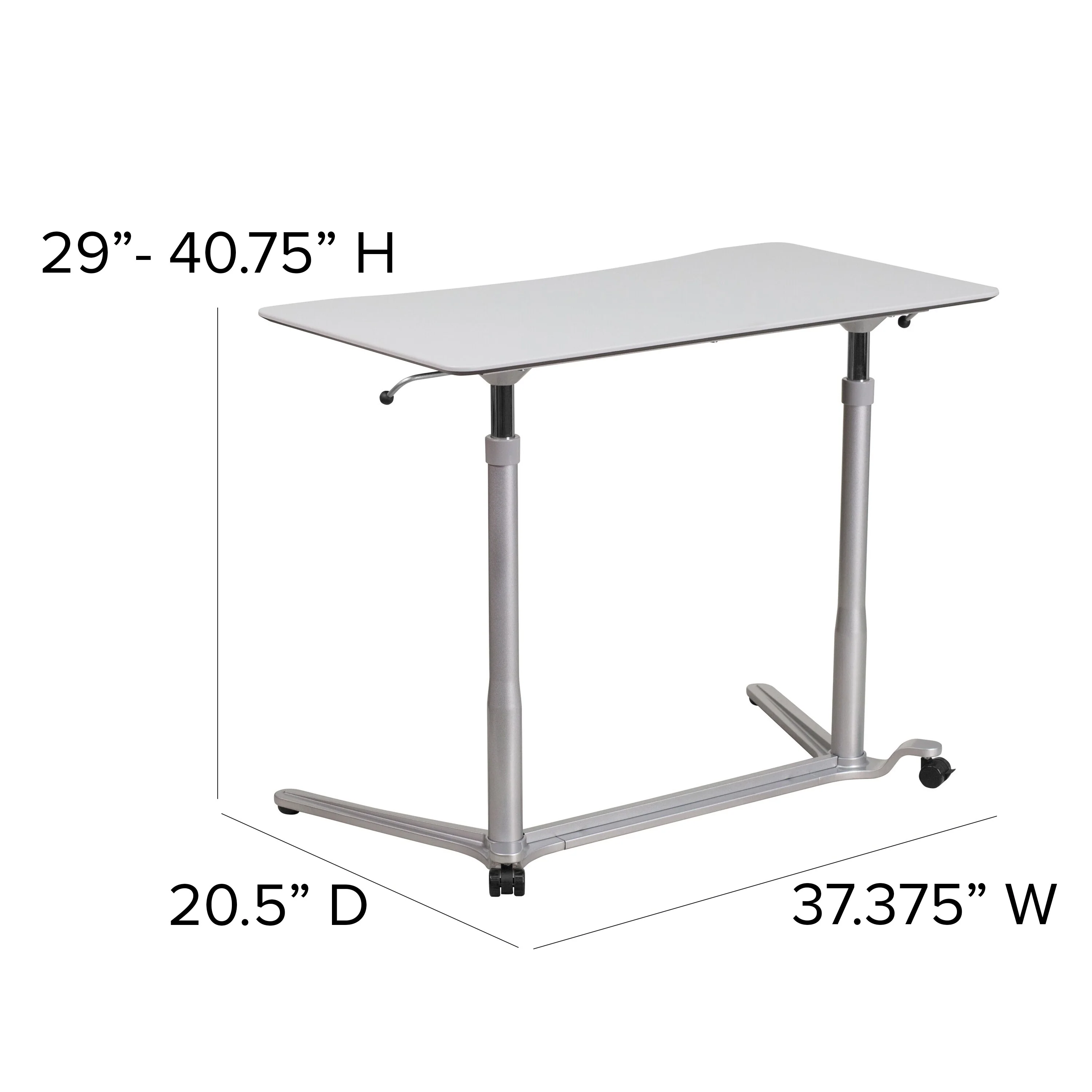 Ergonomic Height-adjustable Standing Computer Desk