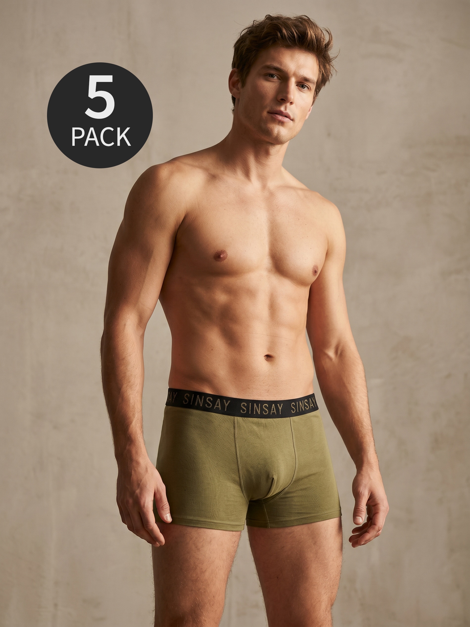 Bawełniane bokserki classic 5 pack