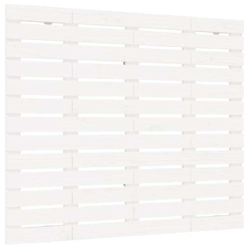 NNEVL Wall Headboard White 96x3x91.5 cm Solid Wood Pine