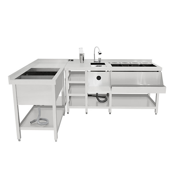Bar à Cocktails Modulaire Deluxe avec Bac de Glace