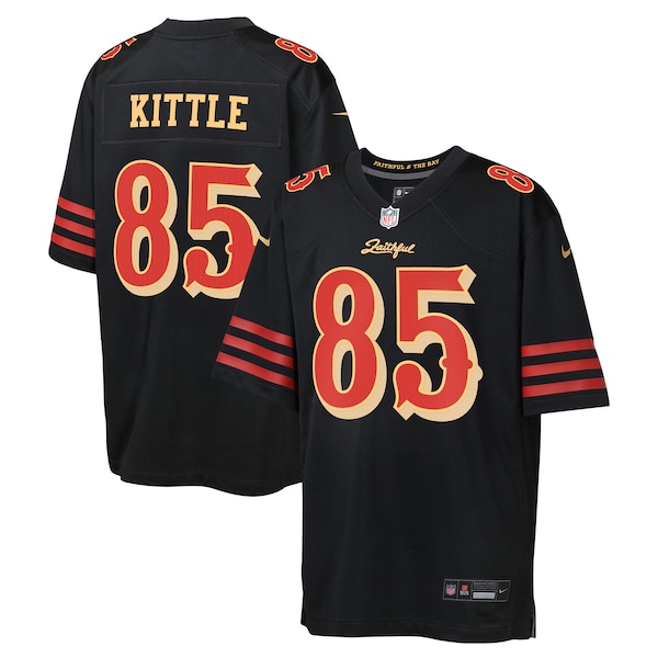 George Kittle San Francisco 49ers Nike Youth 2025 Rivalries Collection Game Jersey - Black