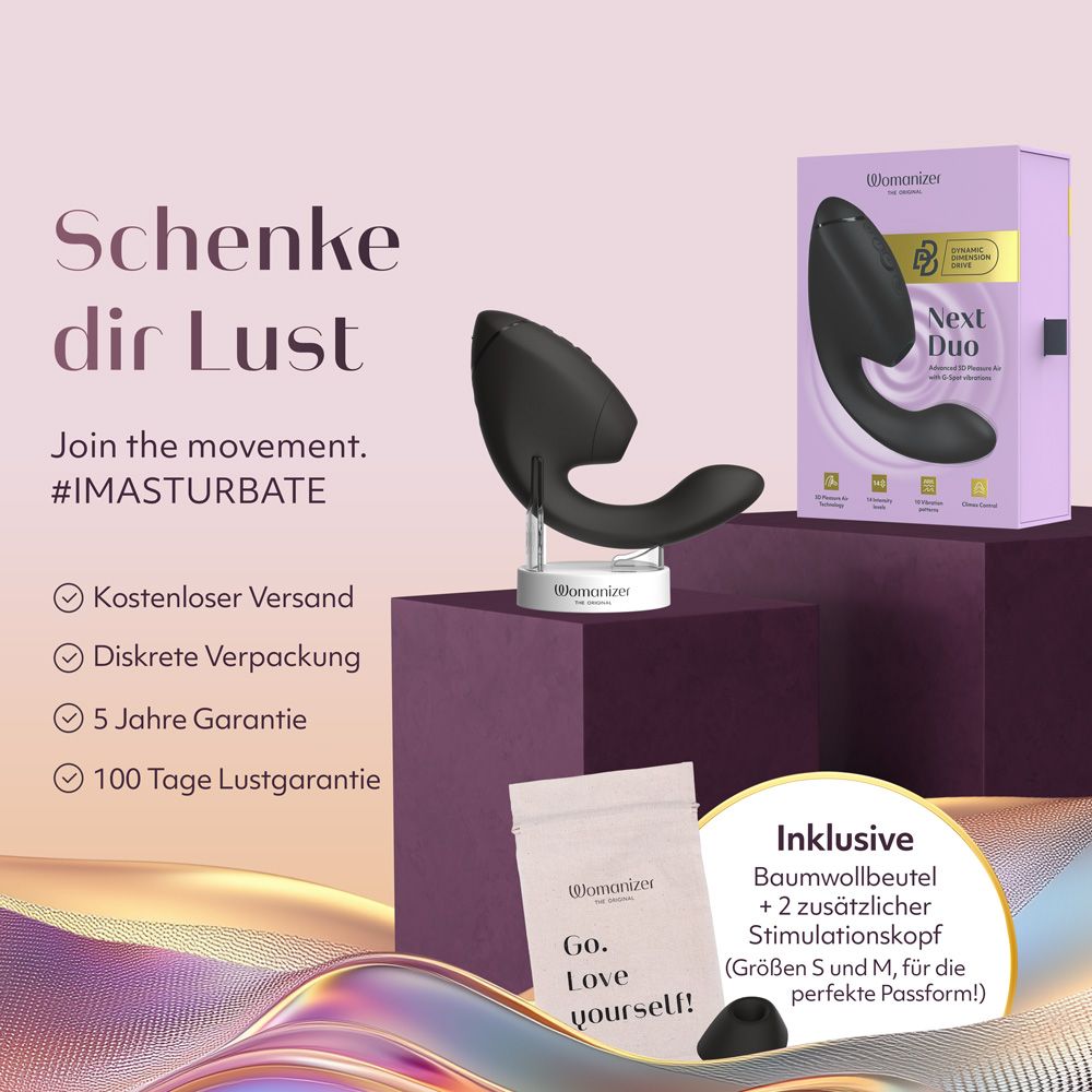 Next Duo - Klitoraler & G-Punkt Dual-Stimulator mit 3D Pleasure Air