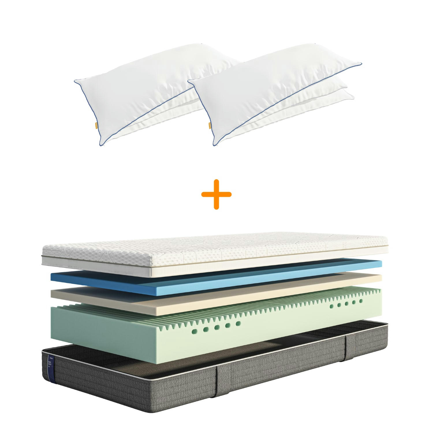 BODY ADAPT FOAM PILLOW - Emma Deluxe | Body Adapt Foam 160X200 + Oreiller Nuage 60x60