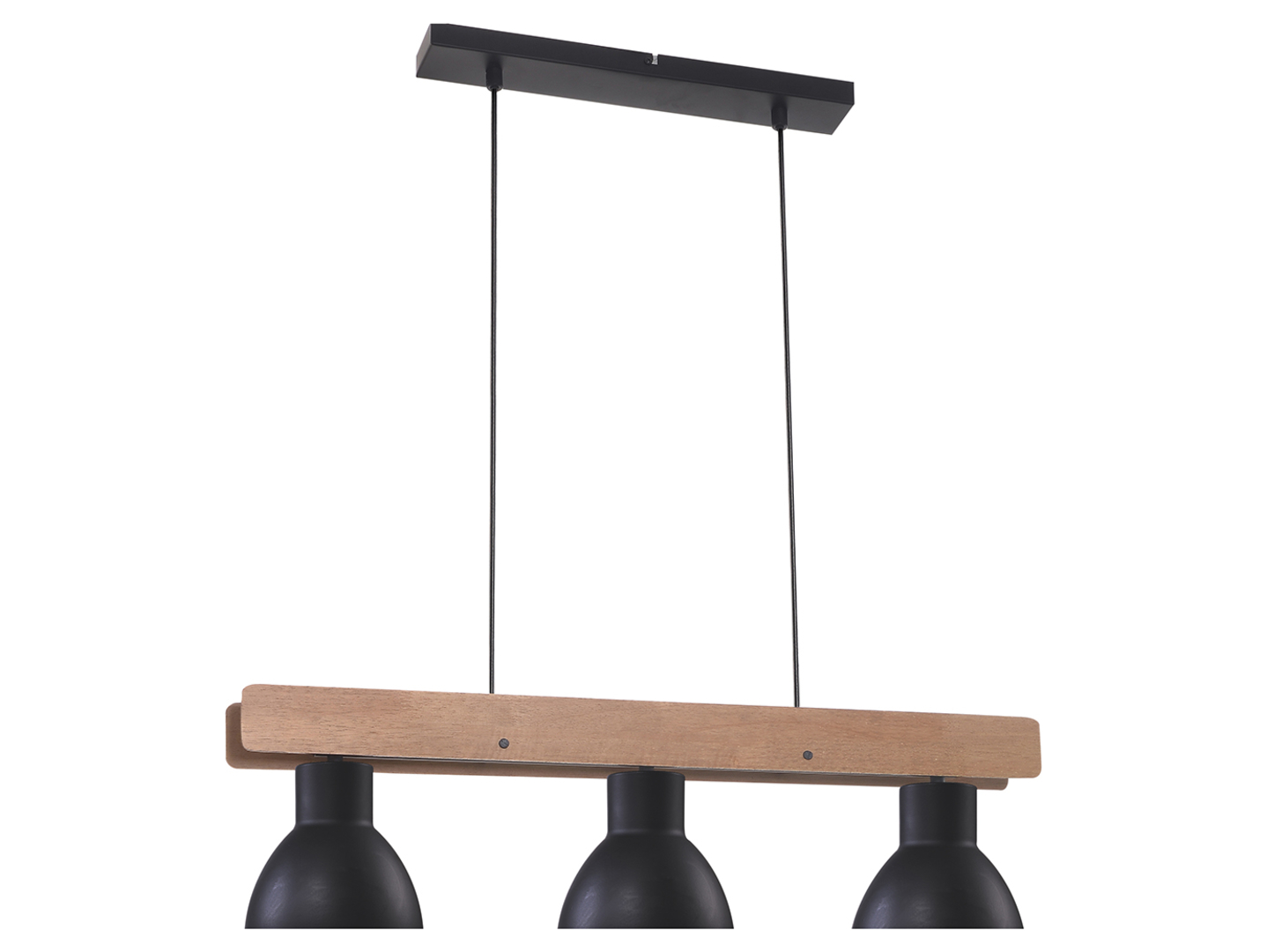Lampa wisząca Vario 3-punktowa metalowa czarna