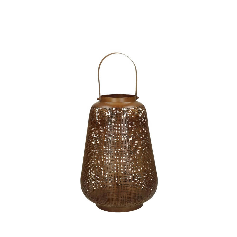 AMANI - Lanterne en métal D25x30cm rouille