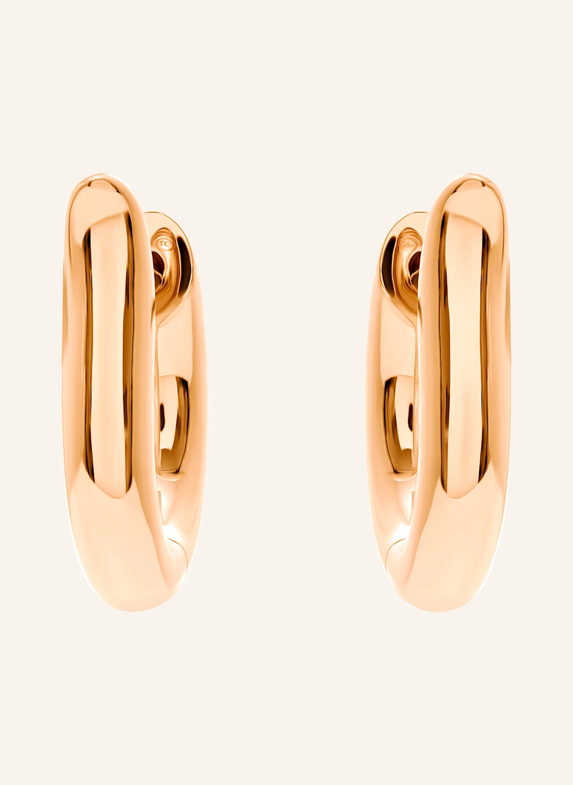 TAMARA COMOLLI Ohrstecker SIGNATURE OHRSTECKER HOOP SMALL 18K Roségold