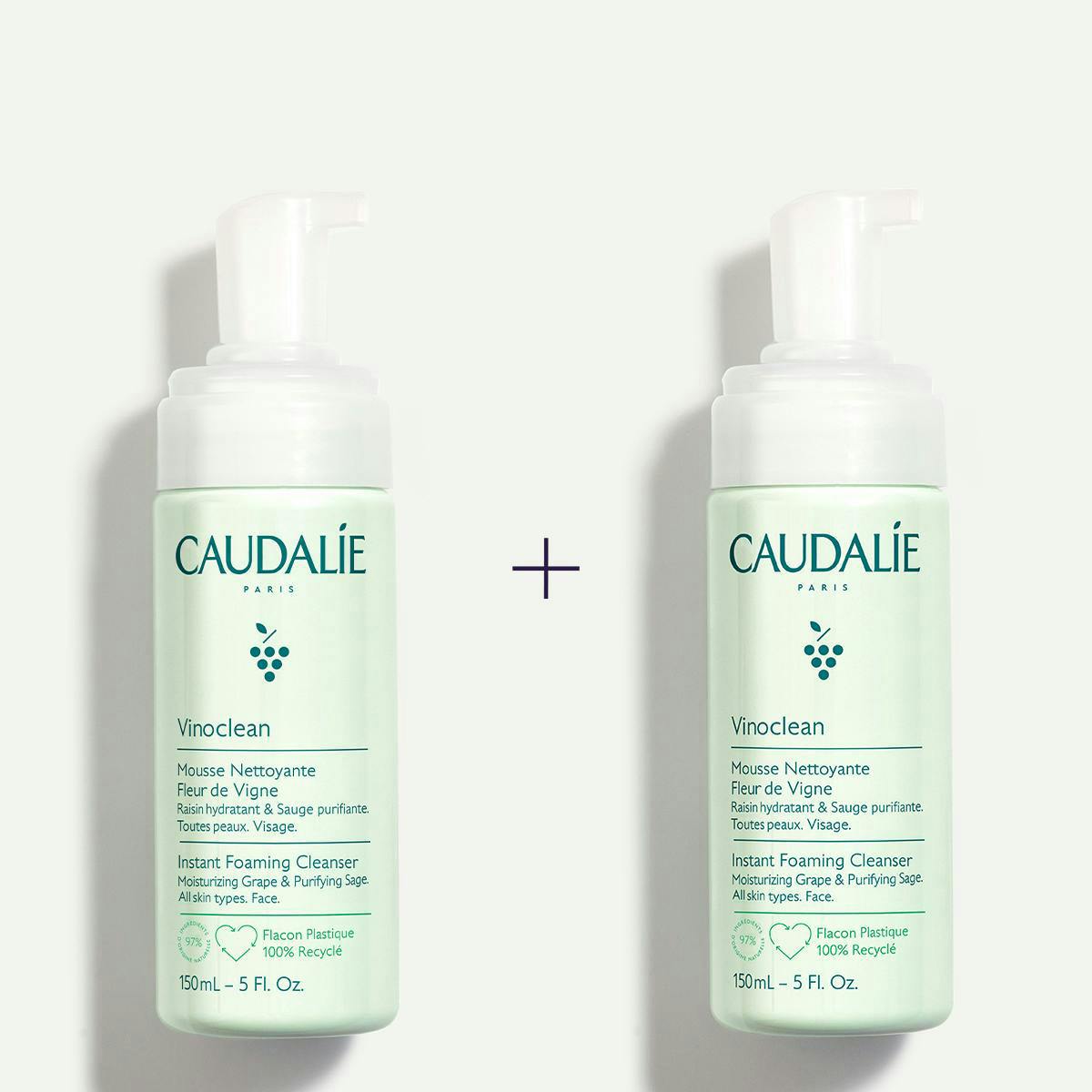 Duo mousse nettoyante fleur de vigne