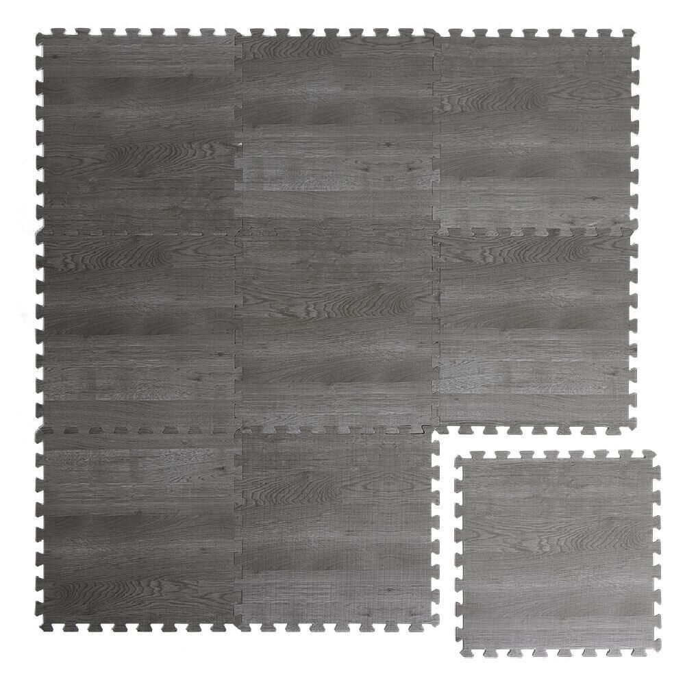 Dalle de protection piscine et spa x9 mousse parquet 50x50cm