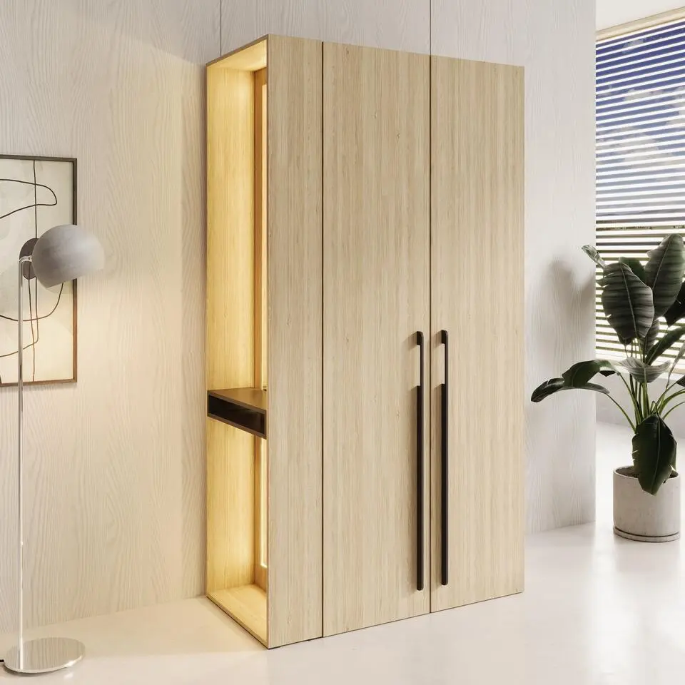 Meubella - Barbuda - Kledingkast 2 deuren - Eiken