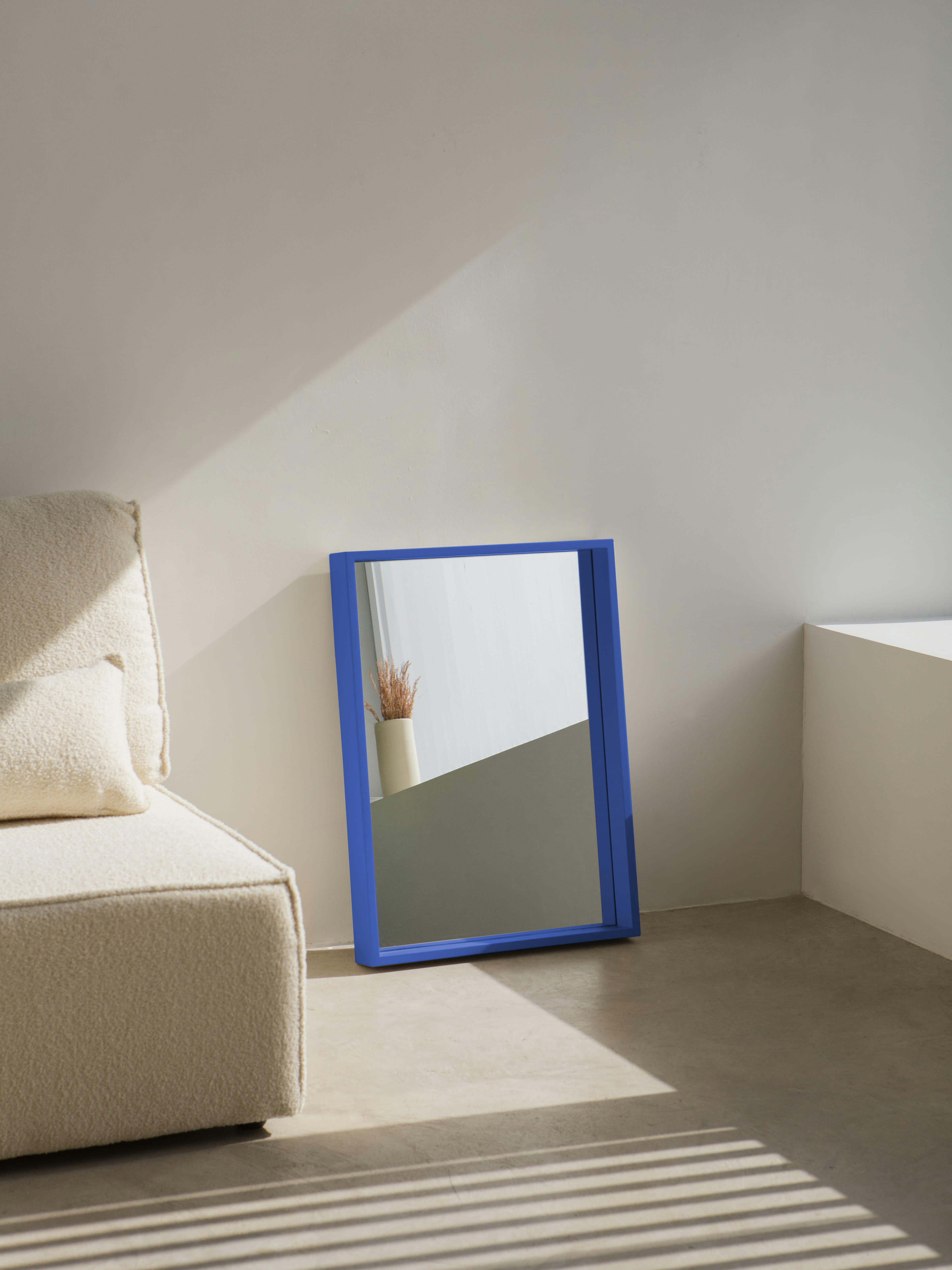 NIKO - Miroir en MDF 73,5x53,5cm Bleu Prusse