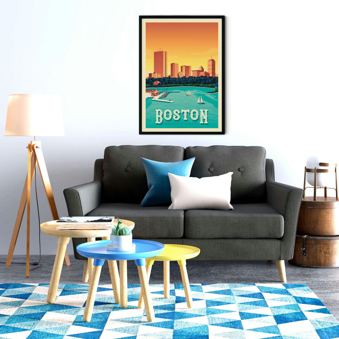 - Affiche Boston  50x70 cm