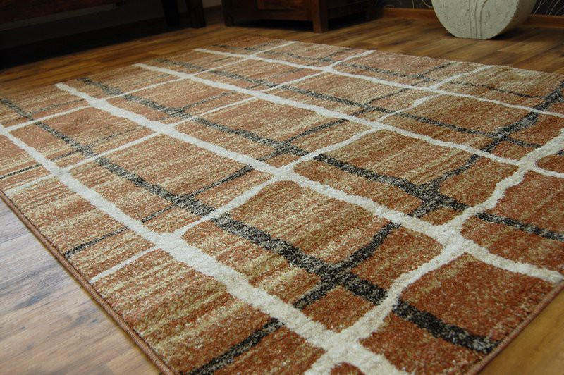 Dywan SHADOW 9359 rust / cream 80x150 cm