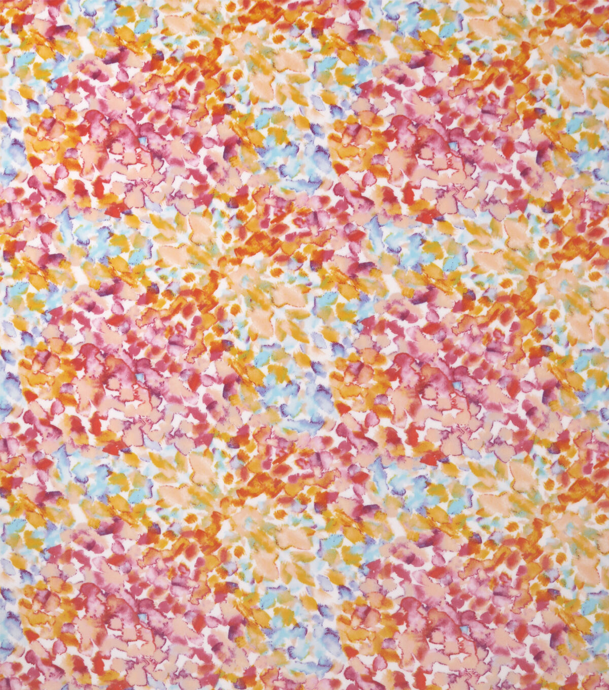 Bright Blurred Floral Pure Plush Fleece Fabric