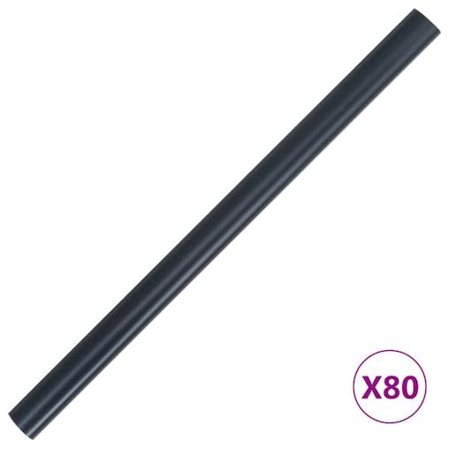 NNEVL Garden Privacy Screens 4 pcs PVC 35x0.19 m Matte Dark Grey