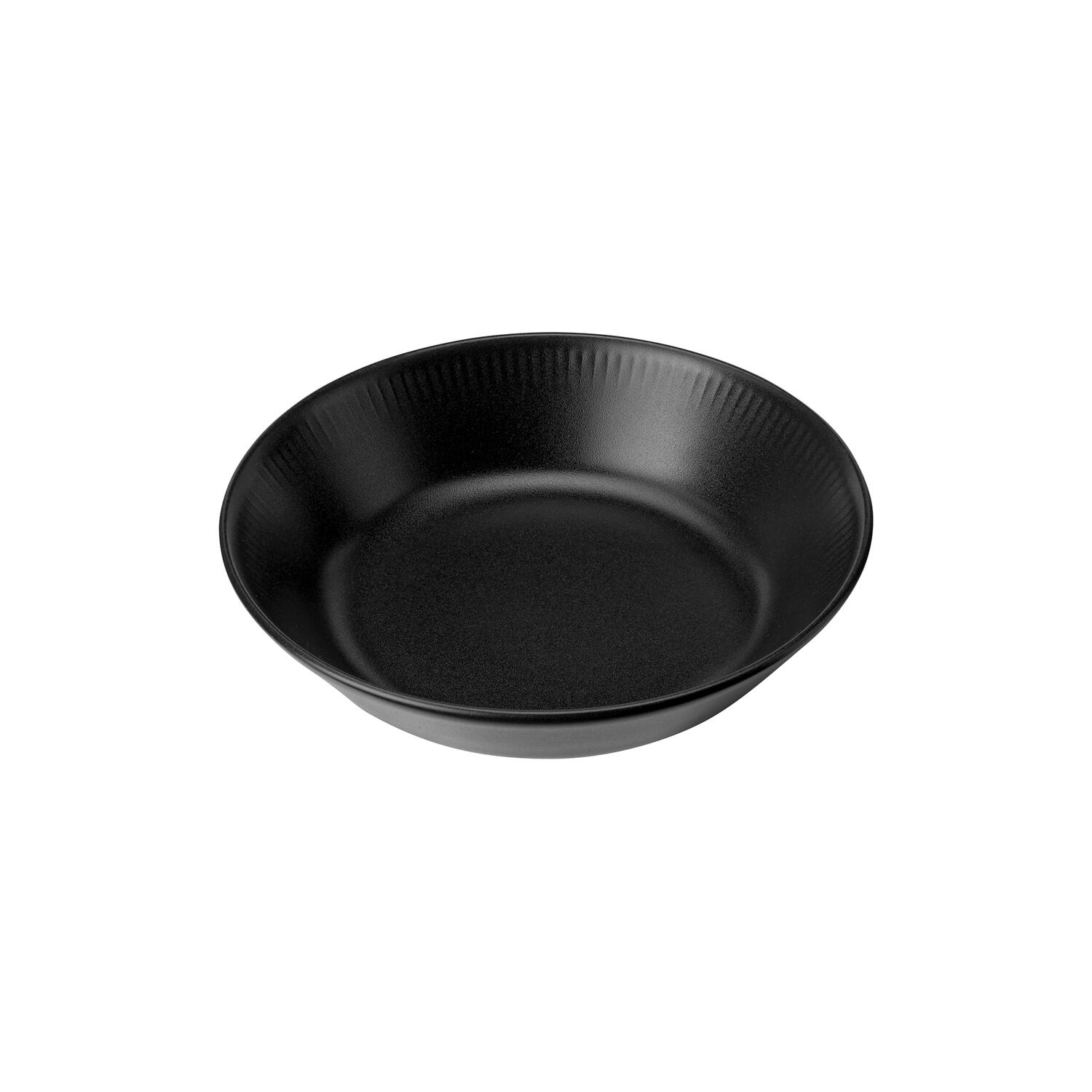 Knabstrup dyb tallerken ø 14,5 cm, sort