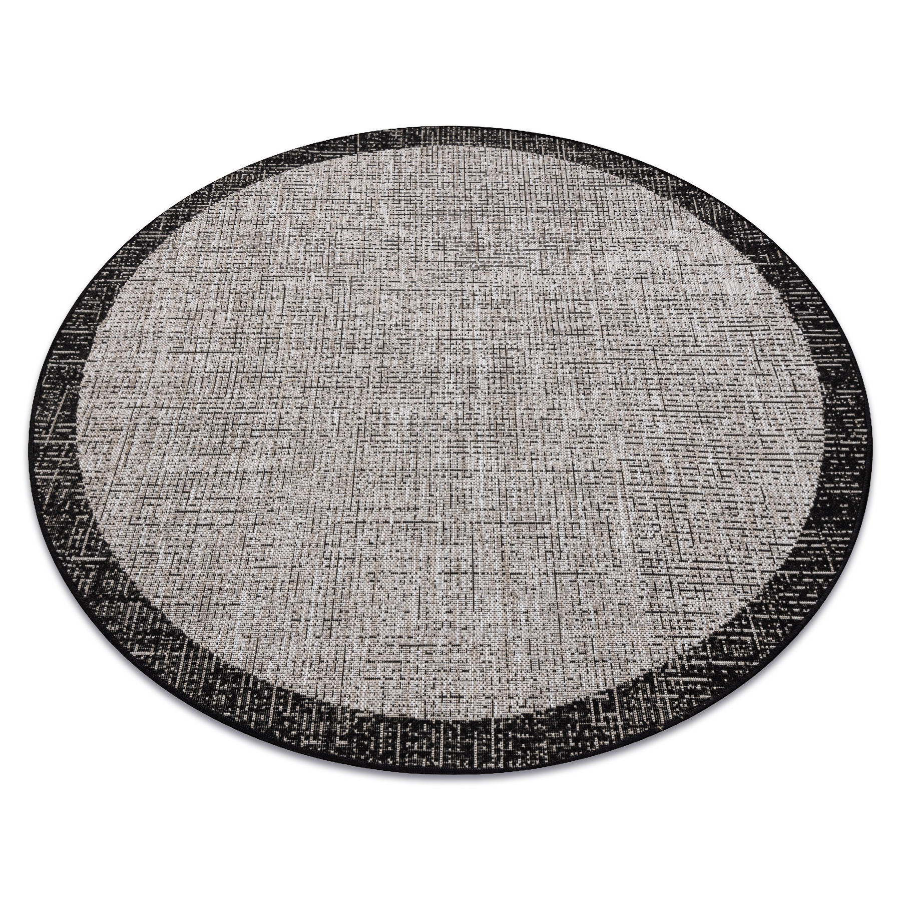 DYWAN SZNURKOWY SIZAL FLOORLUX KOŁO 20401 Ramka srebrny / koło 120 cm