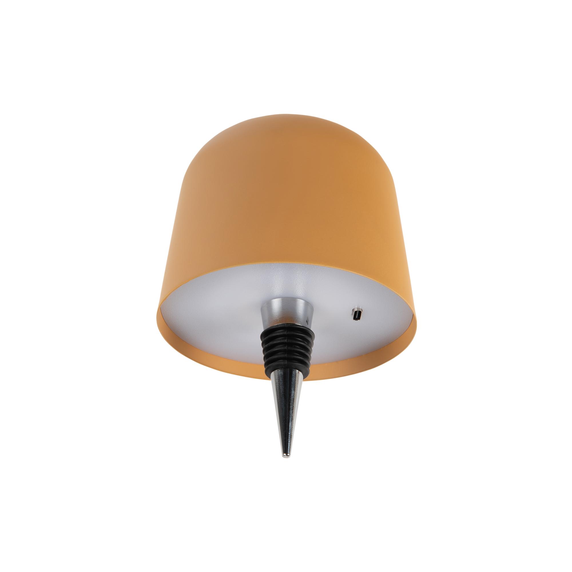 Leitmotiv tafellamp Cone Hat LED - geel - Ø10cm