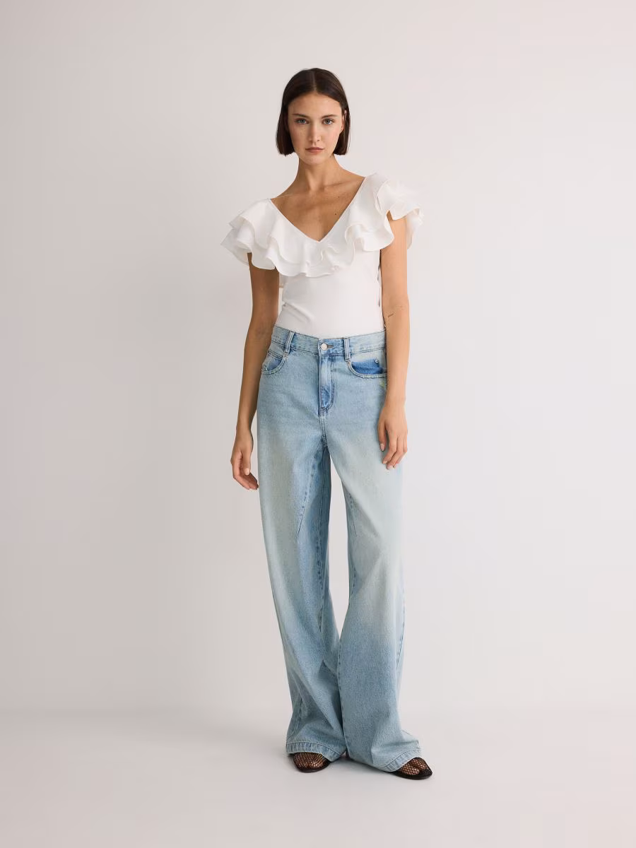 Bodysuit With Ruffle Details