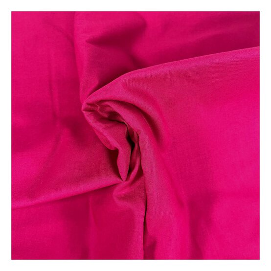 Fuchsia Organic Premium Cotton Fabric by the Metre