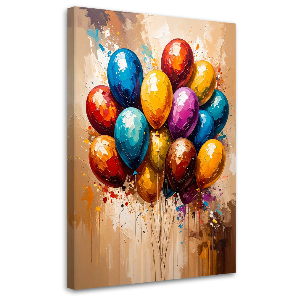 Feeby Obraz do pokoju dziecka, Kolorowe Balony Abstrakcja 40x60
