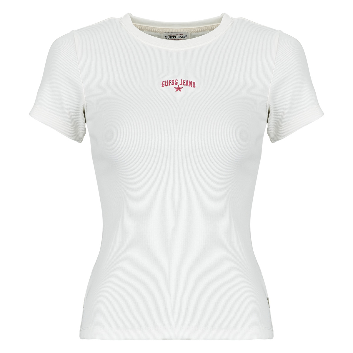 Guess - GJ SS CN RIB EMBRO - White