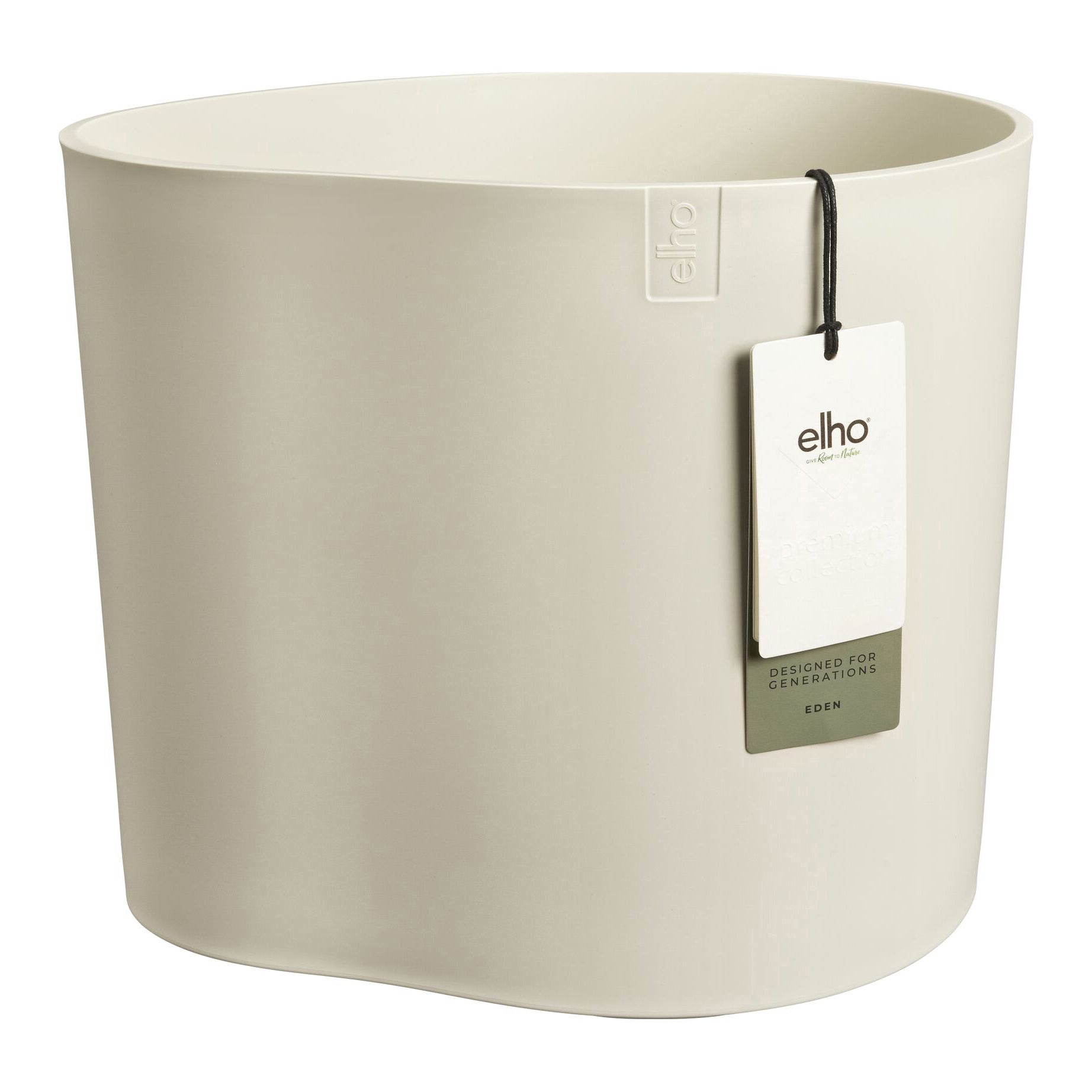 Elho Eden 35 - Linnen wit - L 36 x B x H 32 cm - Binnen en Buiten - 10