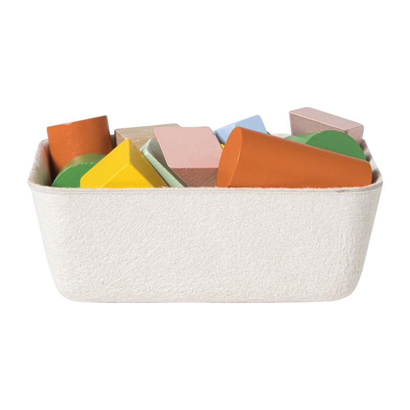 Mand vilt klein - wit - 5.5x15x10 cm