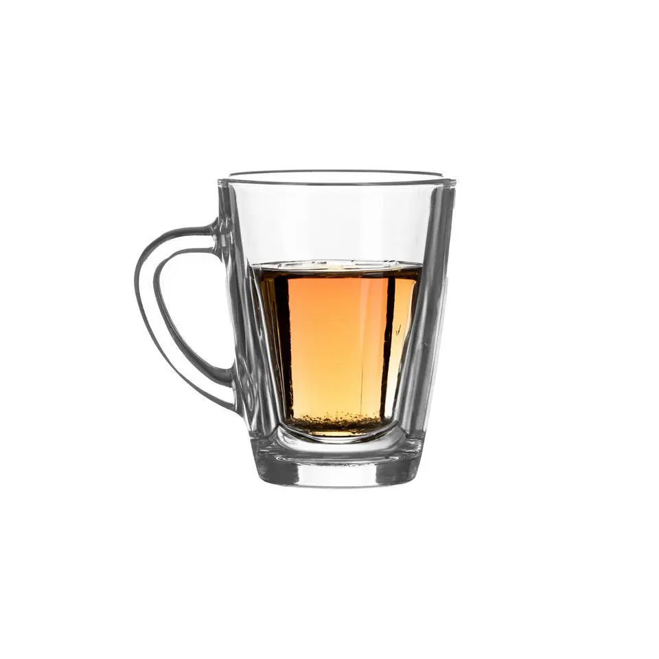 LAV Theeglazen/koffie glazen - transparant glas - 2x - 250 ml