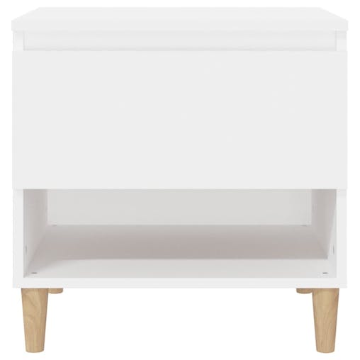 NNEVL Bedside Tables 2 pcs White 50x46x50 cm Engineered Wood