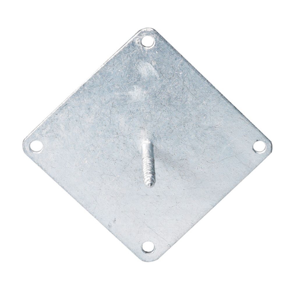 FESTEPLATE JABO MED FRANSK SKRUE 100X100MM