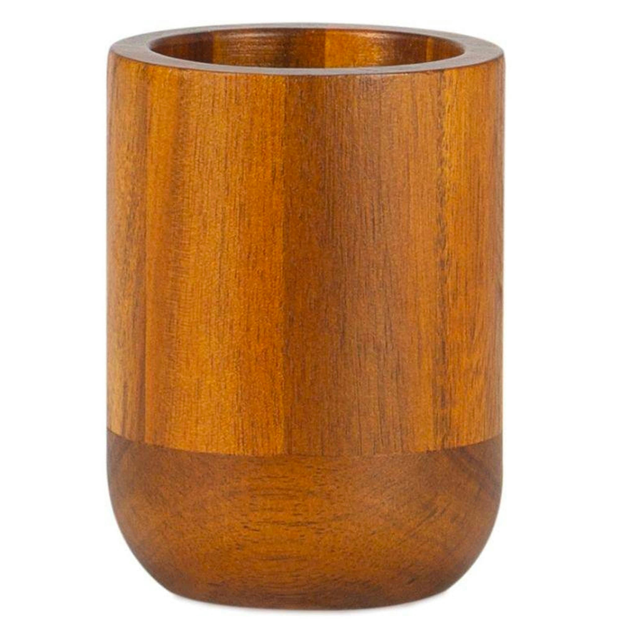 - Porte brosse à dents en bois marron