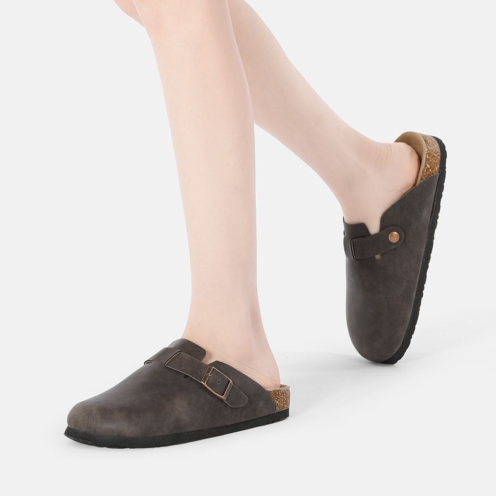 EverAu Australia Pintail Leather Comfort Clog Sandals