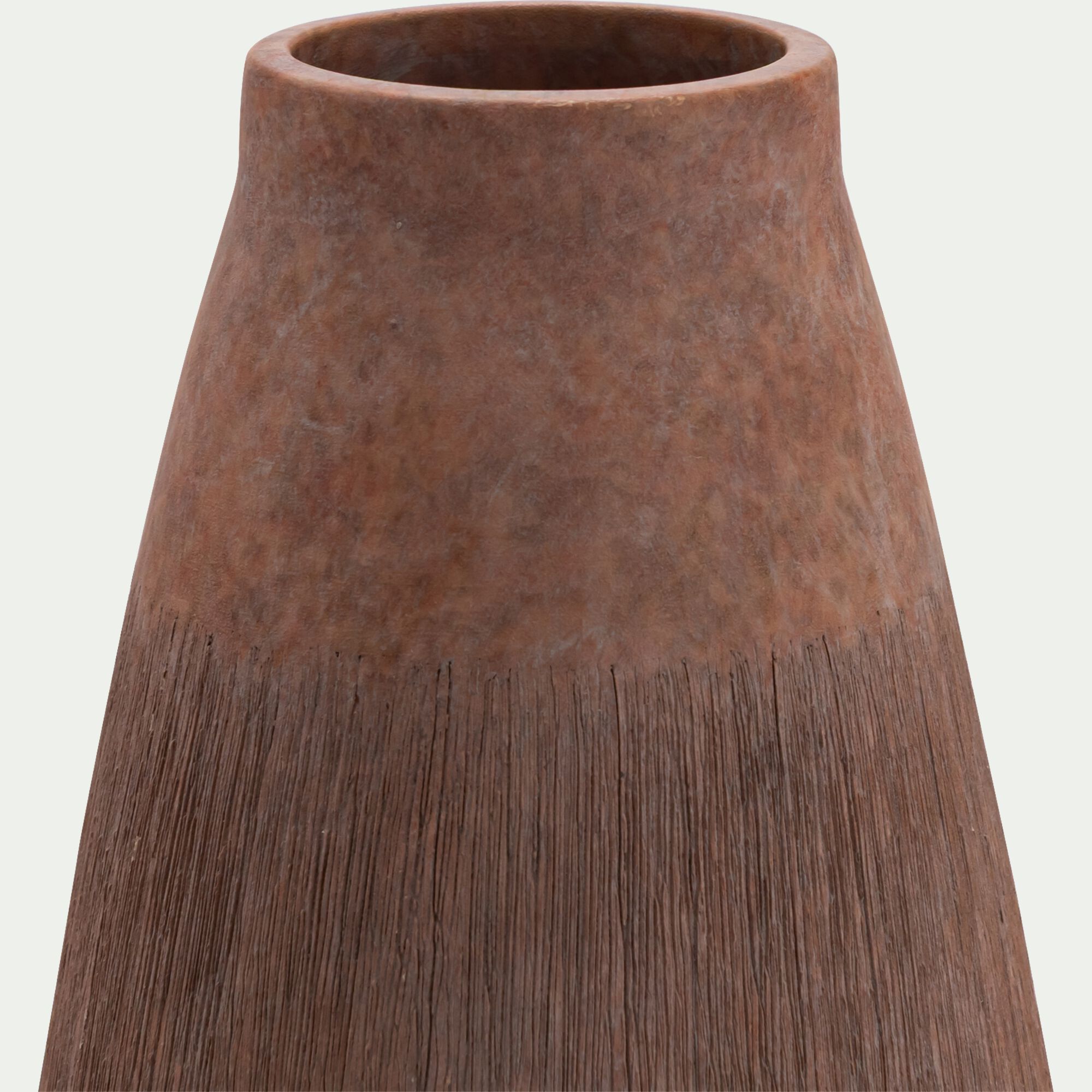 BLAM - Vase classique en faïence H31cm - marron