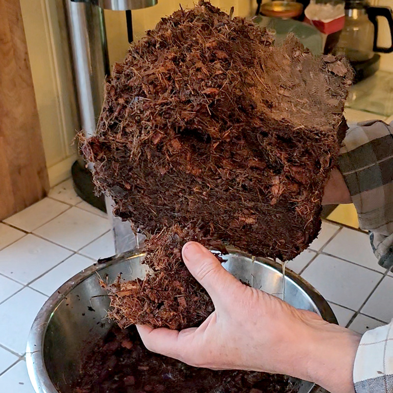 Kokosfiber i block, 5 kg