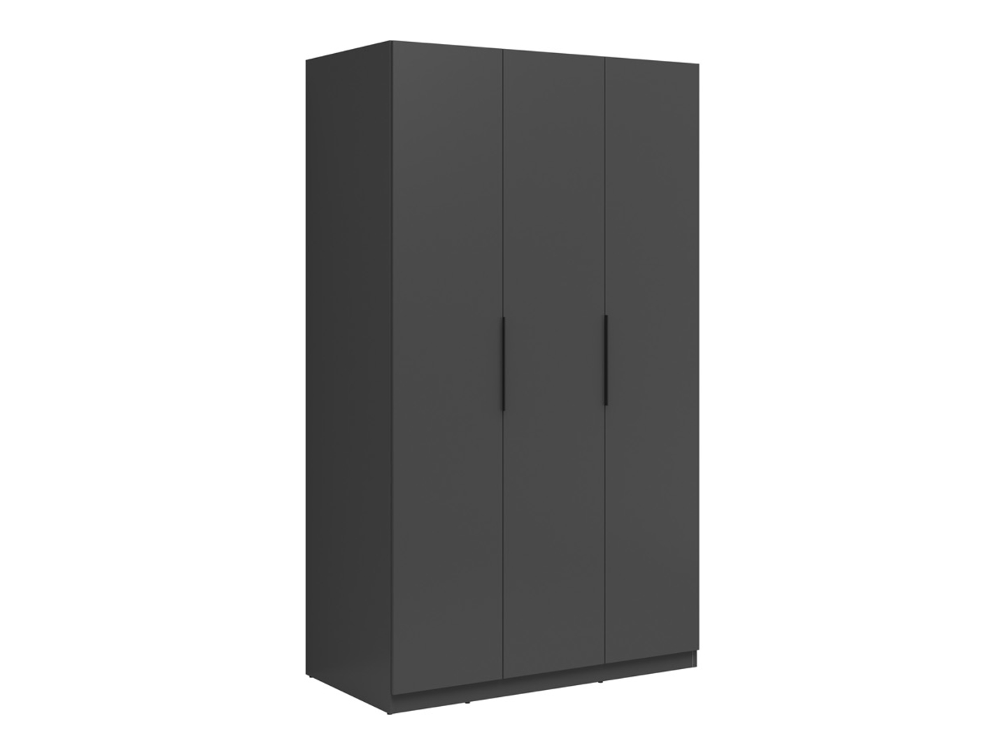 Szafa Elegant 120 cm z 3 drzwiami i 3 szufladami grafitowa