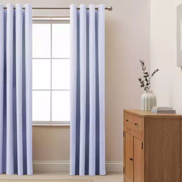Habitat Blackout Eyelet Curtains - Lilac - 117x137cm