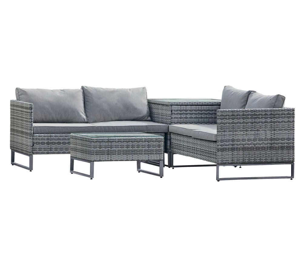 BELEM - Salon de jardin 4 places - en acier