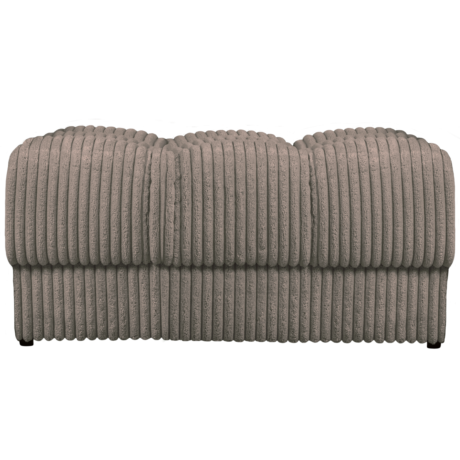 WOOOD hocker Second Date - Grove Ribstof - Mud - 42x82x61