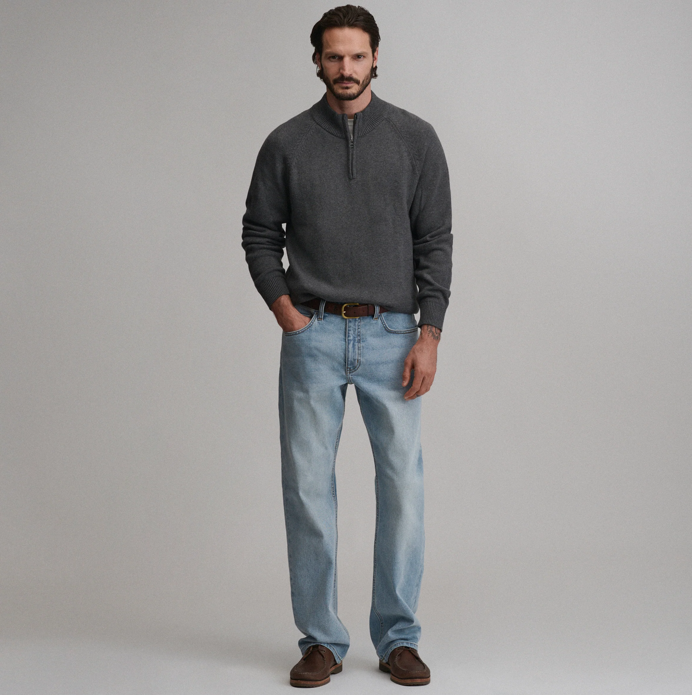 Men's Classic Quarter-Zip Sweater