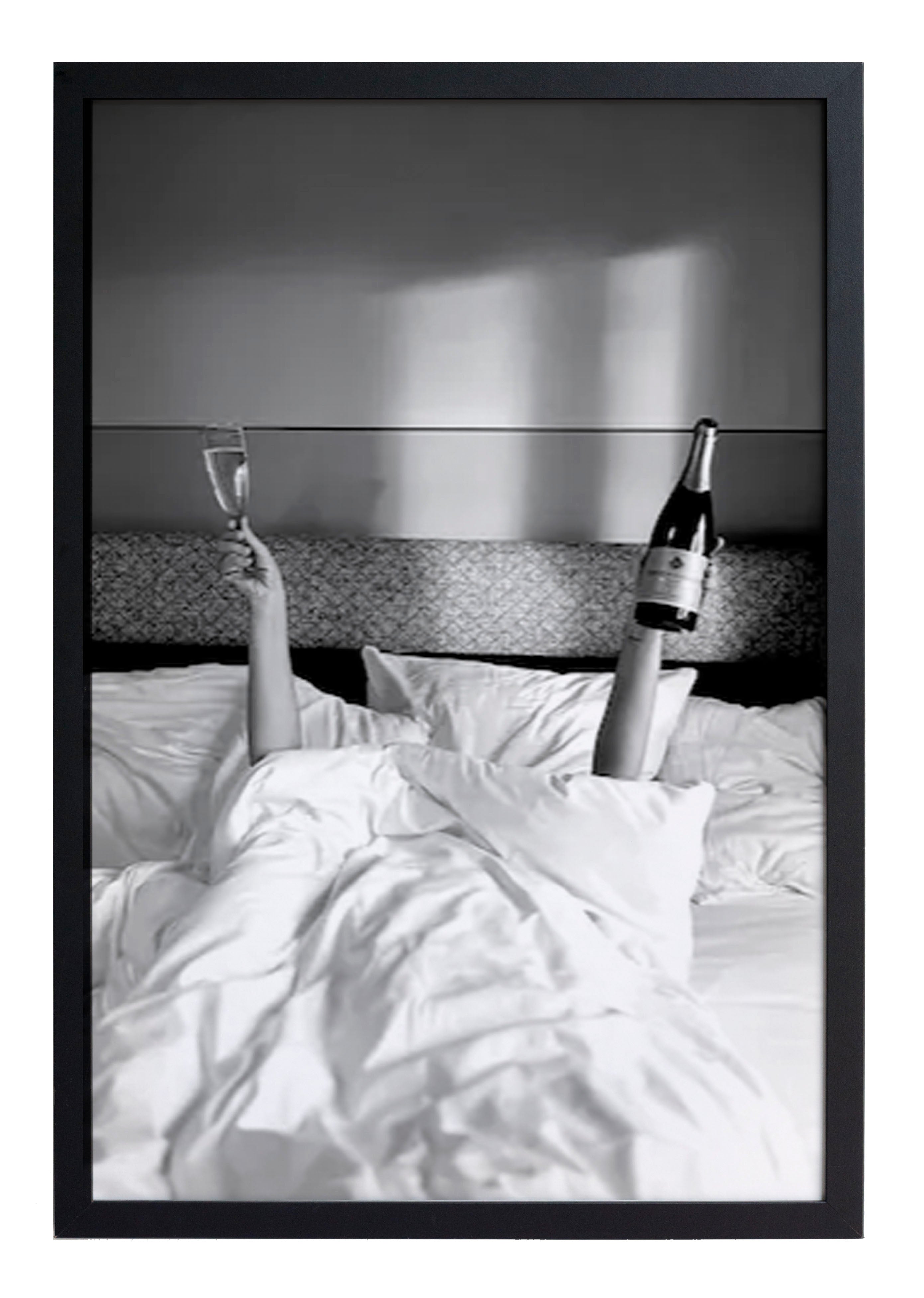 Zwarte lijst met kader 40x30 wakker
