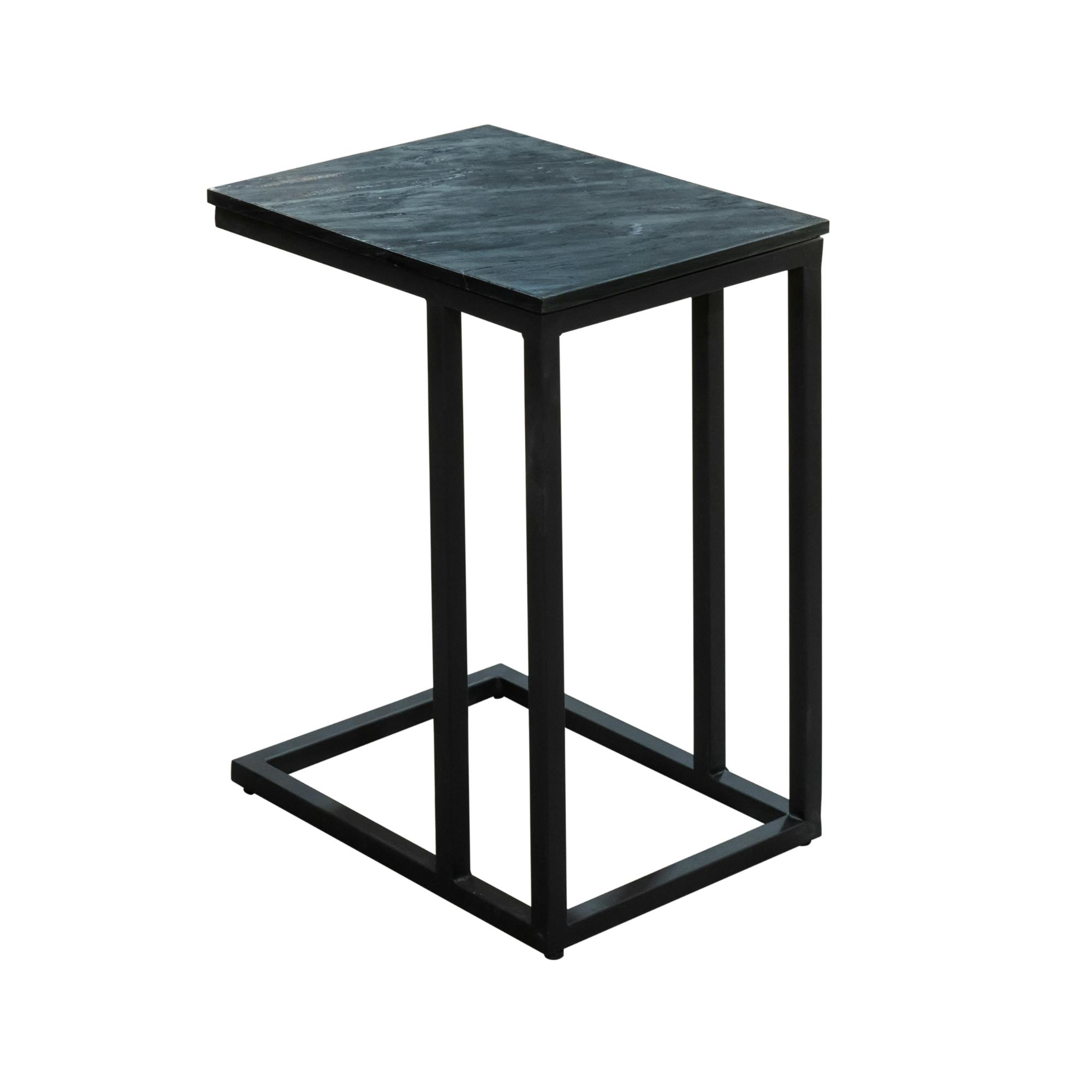 Table salon pour ordinateur en marbre noir DUOMO