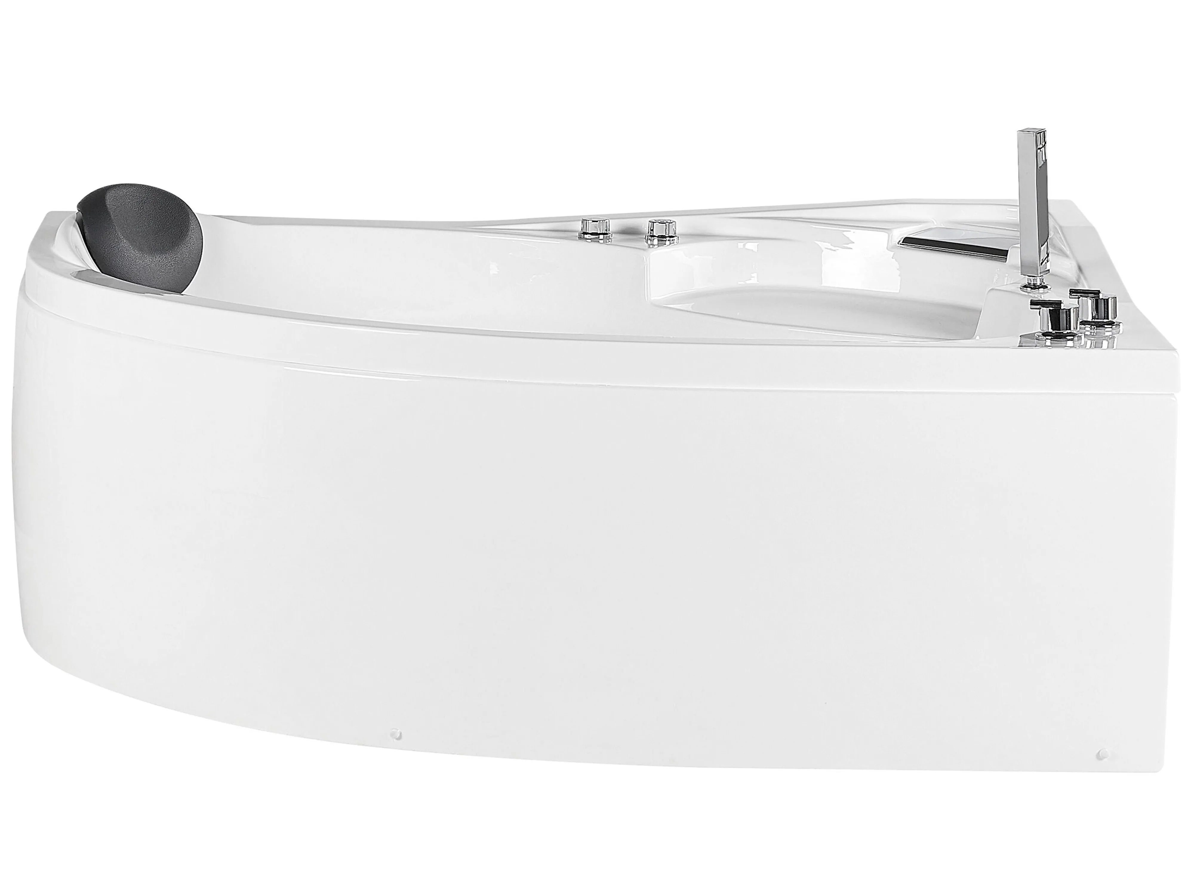Corner Hot Tub with LED NEIVA Left Hand 1500 x 1000 mm White