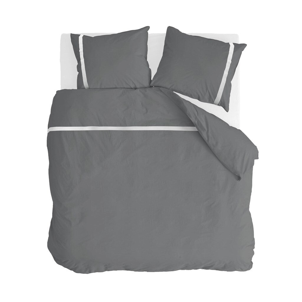 Walra - Dekbedovertrek Timeless Chic - 240x220 cm - Antraciet